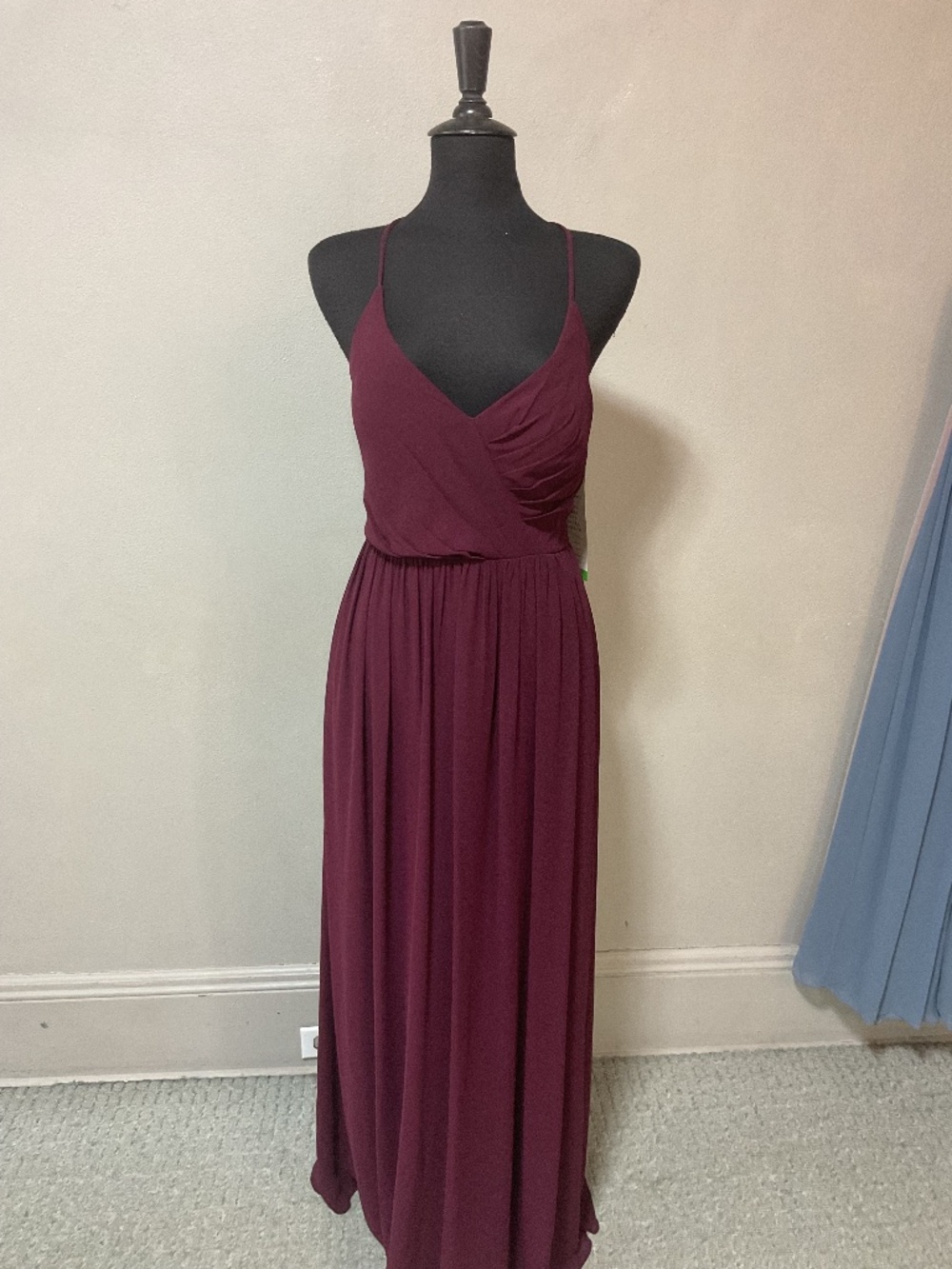 NWT BILL LEVKOFF WINE GOWN SIZE 12